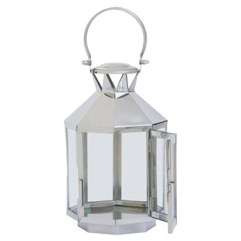 Herber Small Silver Steel Lantern 4