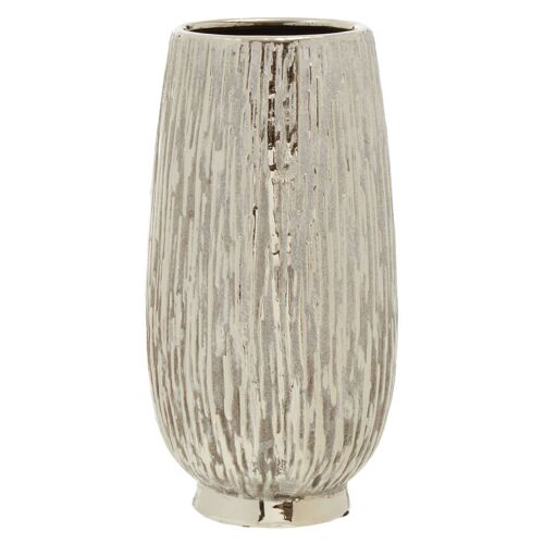 Hesper Small Silver Ceramic Vase