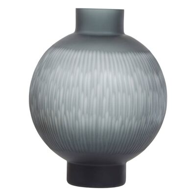 Hessa Large Carved Glass Vase