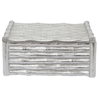 Hiba Large Silver Trinket Box