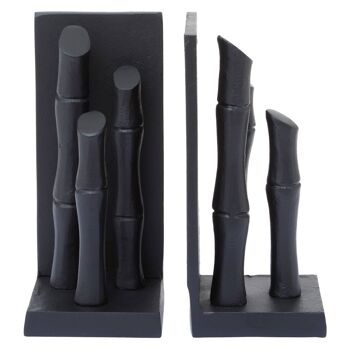 Hiba Set of Two Black Bookends 1