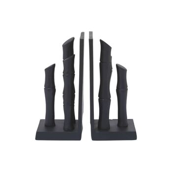 Hiba Set of Two Black Bookends 2
