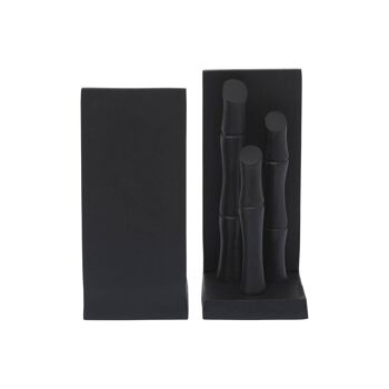 Hiba Set of Two Black Bookends 4