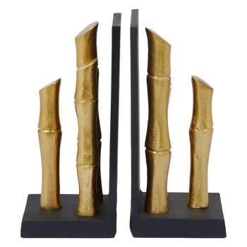 Hiba Set of Two Gold Finish Bookends 2