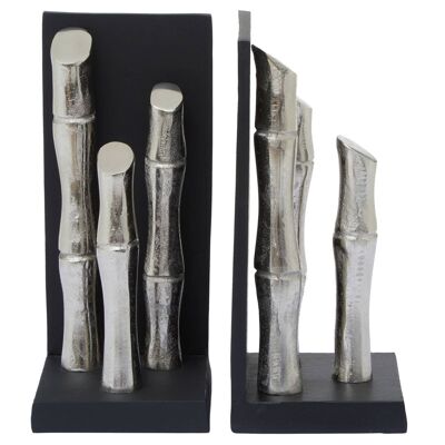 Hiba Set of Two Silver Bookends