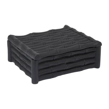 Hiba Small Black Finish Trinket Box 3