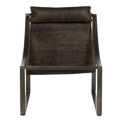 Hoxton Ebony Leather Chair