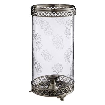 Hurricane Candle Holder with Nickel Finish 2