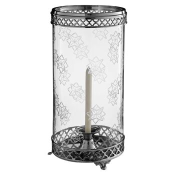 Hurricane Candle Holder with Nickel Finish 3