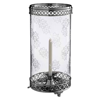 Hurricane Candle Holder with Nickel Finish 4