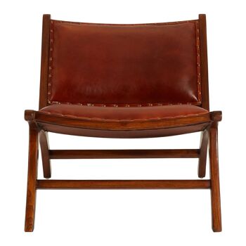 Inca Cow Leather Lounge Chair 1