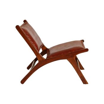 Inca Cow Leather Lounge Chair 3