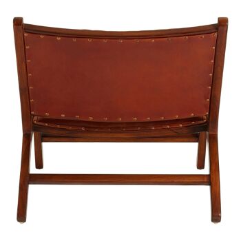 Inca Cow Leather Lounge Chair 4