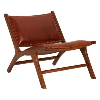 Inca Cow Leather Lounge Chair 6