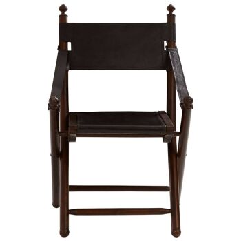 Inca Teak and Black Folding Chair 2