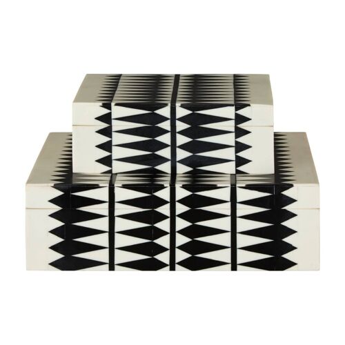 Issey Black / White Trinket Boxes