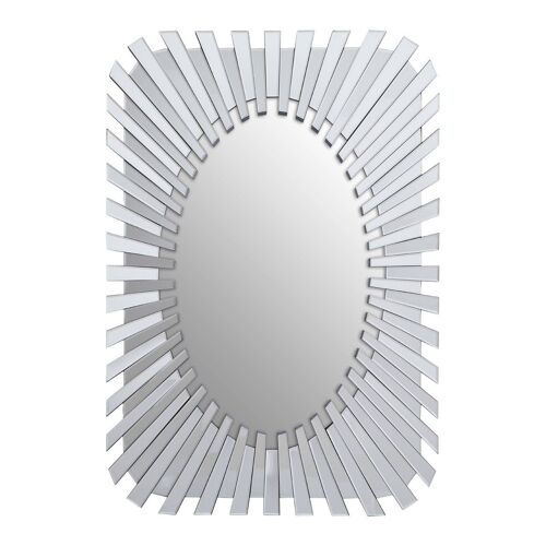 Jade Silver Sunburst Wall Mirror