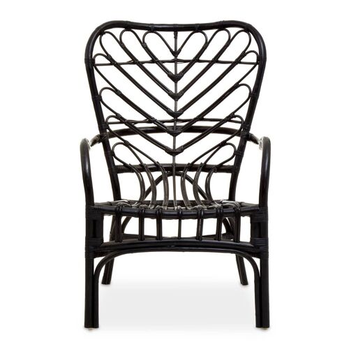Java Black Rattan Chair