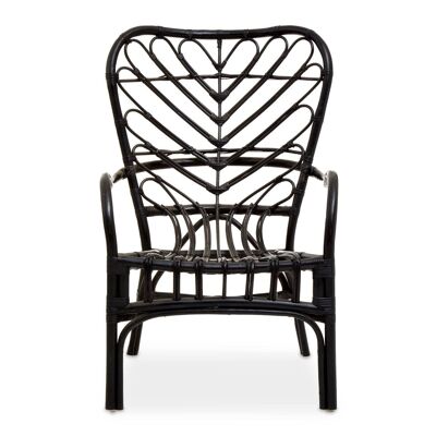 Java Black Rattan Chair