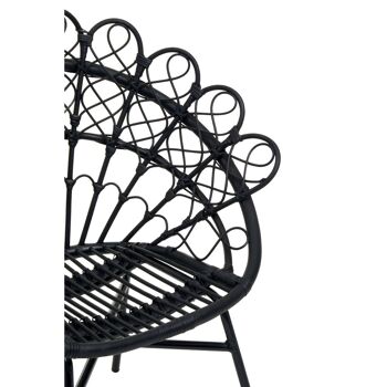 Java Black Rattan Peacock Chair 7