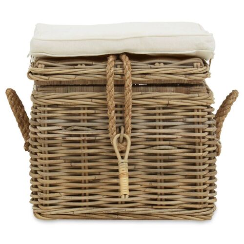 Java Natural Rattan Storage Stool