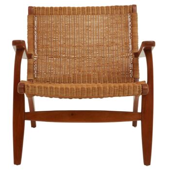 Java Woven Chair in Brown Natural Rattan 2
