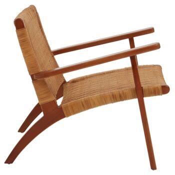 Java Woven Chair in Brown Natural Rattan 3