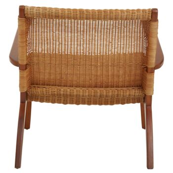 Java Woven Chair in Brown Natural Rattan 4