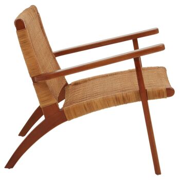 Java Woven Chair in Brown Natural Rattan 7