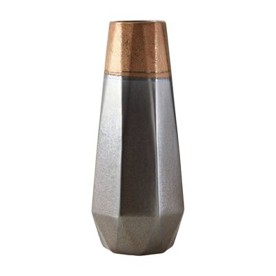 Jet Small Metallic Vase