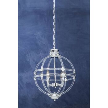 Karlo Pendant Light in Clear Acrylic and Chrome Finish 3