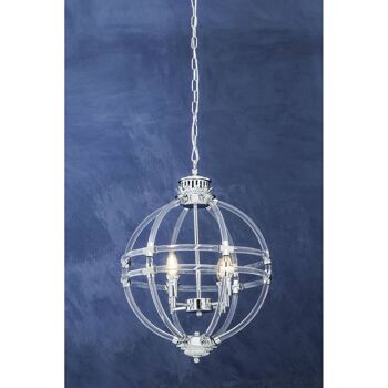 Karlo Pendant Light in Clear Acrylic and Chrome Finish 4