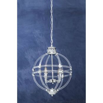 Karlo Pendant Light in Clear Acrylic and Chrome Finish 7