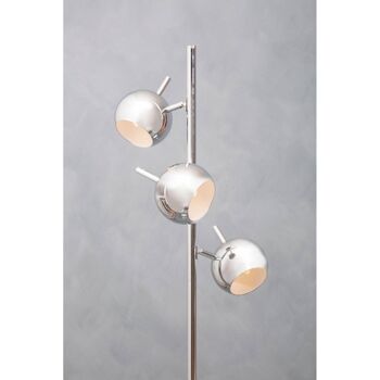Karter Chrome Finish Table Lamp  with Three Lights 4