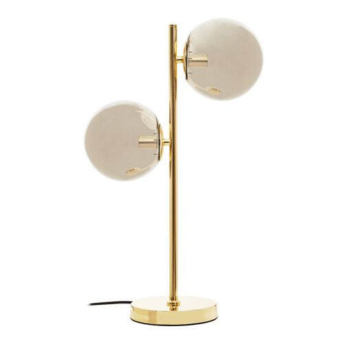 Karter Silver Glass with Gold Finish Table Lamp