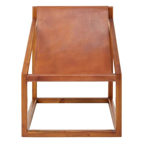 Kendari Brown Cubic Frame Chair