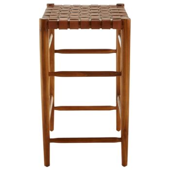 Kendari Brown Strap Barstool 3