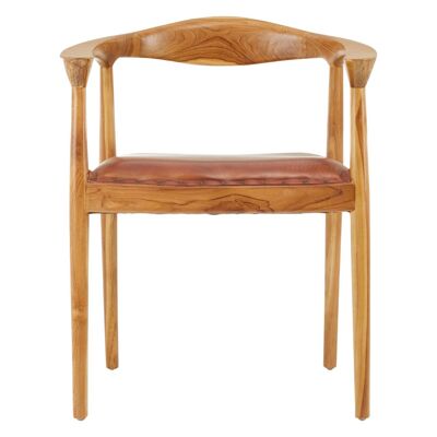 Kendari Chair with Brown Cow Leather