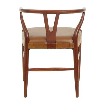 Kendari Cow Camel Leather Chair 4