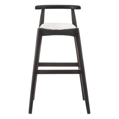 Kendari White Leather Bar Stool