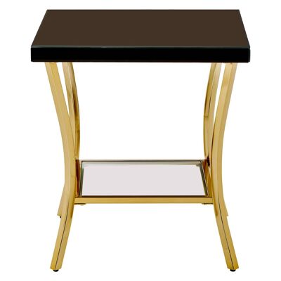 Kensington Townhouse Black Mirror Side Table