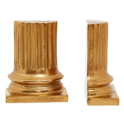 Kensington Townhouse Gold Pillar Bookends