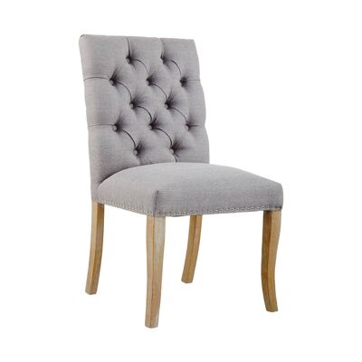 Kensington Townhouse Grey Linen Dining Chair