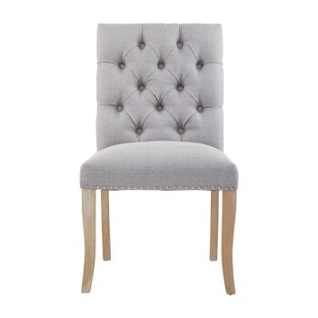 Kensington Townhouse Grey Linen Dining Chair 2