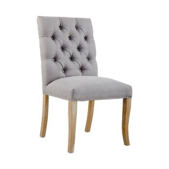 Kensington Townhouse Grey Linen Dining Chair 5