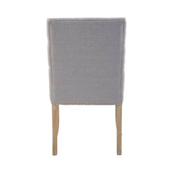 Kensington Townhouse Grey Linen Dining Chair 8