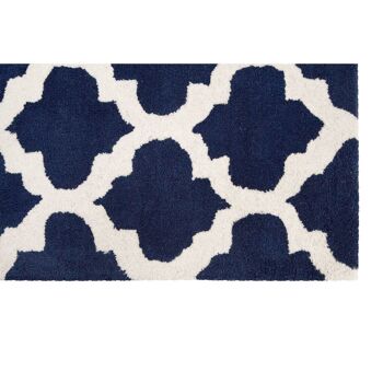 Kensington Townhouse Navy Blue and White Rug 4