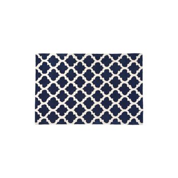 Kensington Townhouse Navy Blue and White Rug 5