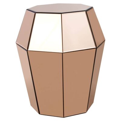 Kensington Townhouse Rose Gold Finish Stool