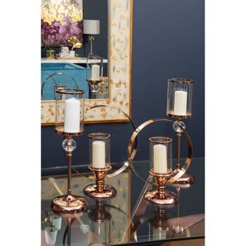 Kensington Townhouse South Small Metal Candle Holder 4